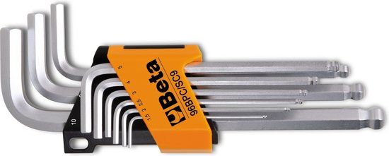 Beta Tools Inbussleutel met kogelkop 96BPC/SC9 staal 9 stuks