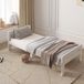 Merkloos Houten kinderbed wit 90x200 cm
