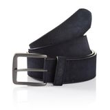 Tom Tailor - TTBART leren riem met vierkante gesp - Maat 85 - navy uni