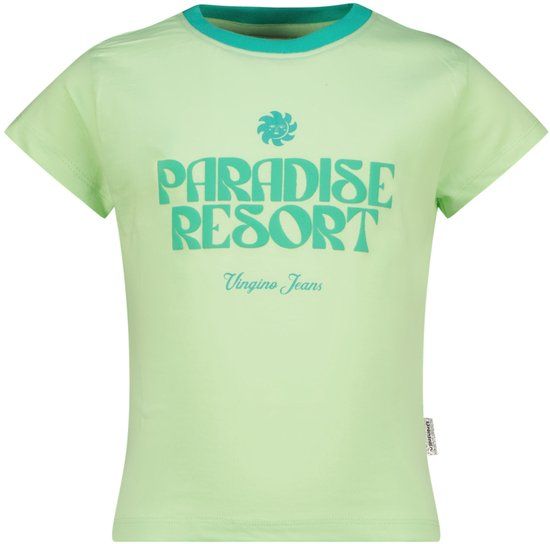 Vingino - Haisy - Meisjes - T-shirt - Katoen - Korte mouw - Patina green - Maat 152