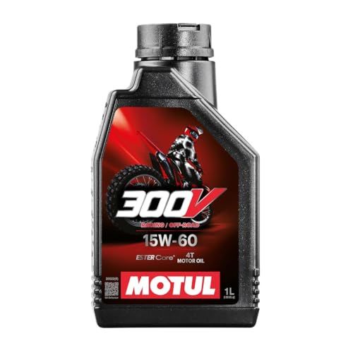 Motul 104137 300V 4T fabriekslijn voor off-road gebruik, 15 W-60, 1 L