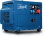 Scheppach Générateur diesel SG5200D - 5000W - 7,7pk - Générateur électrique - Groupe électrogène avec 1x sortie 400V, 2x 230V et 1x 12V
