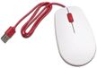 Raspberry Pi® Mouse 2 Muis USB Optisch Wit, Rood 3 Toetsen