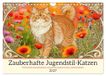 Zauberhafte Calvendo Zauberhafte Jugendstil-Katzen (Wandkalender 2027 DIN A4 quer)
