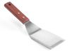 Hendi Spatule à hamburger – Manche en bois – Acier inoxydable – 270x75 mm
