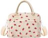 Azomor® Sac isotherme et portable pour le déjeuner avec motif fraise tendance et bandoulière