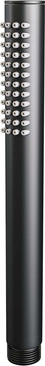 Brauer Black Carving Regendoucheset inbouw - hoofddouche 30cm - plafondarm - 3 carving knoppen - handdouche Staaf 1 stand - mat zwart 5-S-102