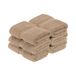 Superior Egyptische katoenen handdoek/washandje, set van 6, ultrazachte luxe handdoeken, dikke pluche benodigdheden, absorberend zwaargewicht, gastenbad, hotel, spa, badkamer, douche, latte