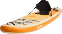 VEVOR Opblaasbaar Stand Up Paddle Board (323 x 83,8 x 15,2 cm) Paddleboard met één zitplaats, complete set inclusief pomp, peddel, vin, rugzak, enkelband, riem, voor tieners en volwassenen