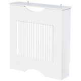 Homcom Radiatorhoes 78X19X82 cm Mdf met moderne anti-tipplank voor woonkamer
