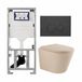 Geberit QeramiQ Dely Toiletset - Diepspoel - Rimless - Inbouwreservoir - Softclose - Mat Antraciet