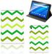 Lenovo Tab E10 Tablet Hoes Zigzag Groen