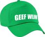 Bellatio Decorations Geef wijn fun pet groen voor dames en heren