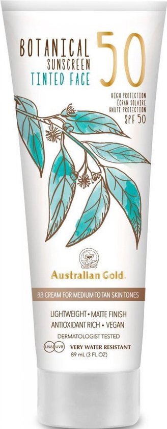 Australian Gold Botanical SPF 50 Tinted Face 88ml - medium