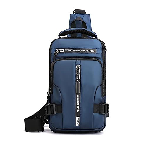Originele Echt Leer Toevallige Driehoek Crossbody Tassen Borst Pakken Sling Bag Ontwerp Reizen Een Schoudertas Dagrugzak Mannelijke  1524