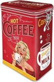Nostalgic Art Merchandising Nostalgic Art Koffieblik - Hot Coffee Now 11 x 8 x 18 cm