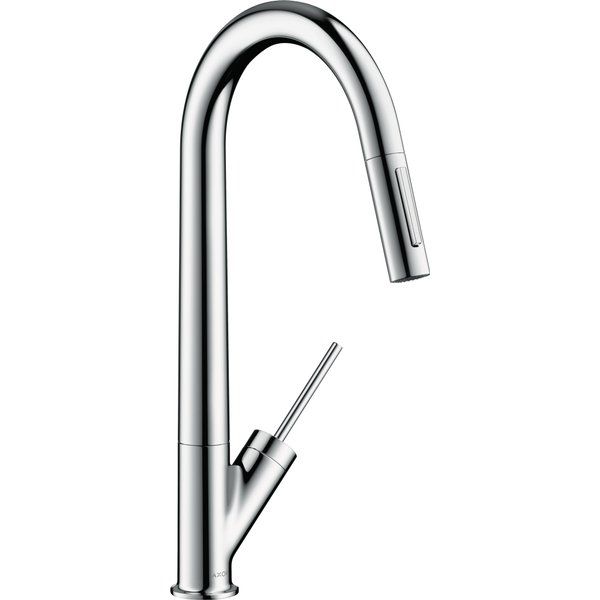 Axor Starck Keukenkraan met Uitrekbare Handdouche Chroom 10821000