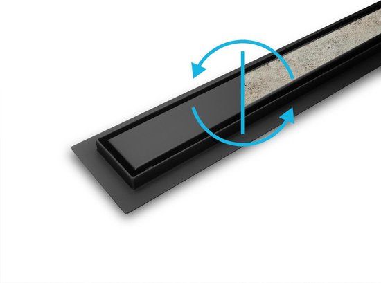 Dynamic Way Douchegoot - 70x7cm - RVS - Met Tegelrooster - 100103