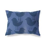 BonaMaison Blauw Decoratieve Kussensloop, Kussenhoezen Bank, Decoratieve Kussenhoesjes, Kussensloop; Sofa, Slaapkamer, Kantoor, Auto 45x60 Cm - Ontworpen en vervaardigd in Turkije