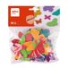 APLI Kids 19589 vlinders van EVA-schuim om te knutselen, 50 stuks vlinders in verschillende kleuren en maten