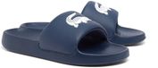 Lacoste SERVE SLIDE 1.0 125 1 CMA NVY/WHT Pantoufles homme - bleu marine / blanc