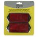 Benson Réflecteur Rectangulaire Rouge 100 x 45 mm 2 pcs