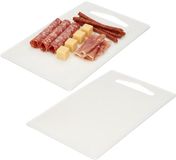 PLASTICFORTE Keuken Snijplank - 2x - wit - 27 x 16 cm - kunststof
