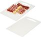 PLASTICFORTE Keuken Snijplank - 2x - wit - 27 x 16 cm - kunststof