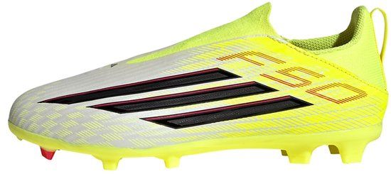adidas F50 LEAGUE Laceless Firm Ground / Multi Ground Voetbalschoenen Kids - Geel - 38 2/3
