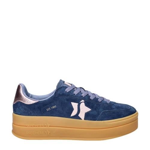 Skechers Academy Hi suède sneakers blauw