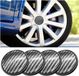 Universele Wielnaafdoppen - 60mm Diameter - ABS-Aluminium - Autoaccessoires - 4 stuks