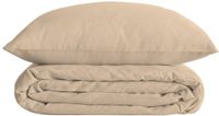 ATMOSPHERA CREATEUR D'INTERIEUR JJA LANDIHA Beddenset van katoenpercal, Beige lin, 240 x 220 cm