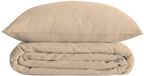 ATMOSPHERA CREATEUR D'INTERIEUR JJA LANDIHA Beddenset van katoenpercal, Beige lin, 240 x 220 cm