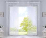 Set Bol Set van 2 draadgordijnen, hxb 250x140 cm, wit