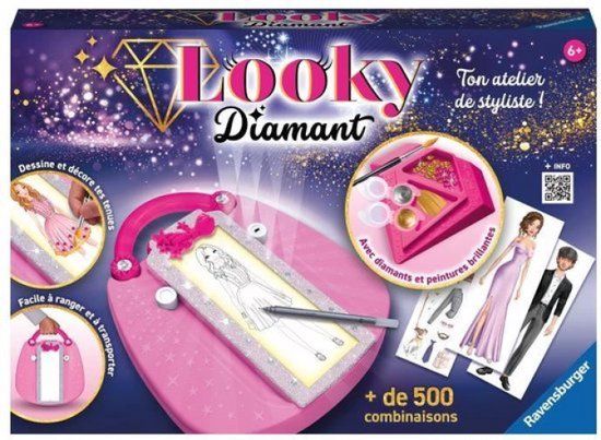 Ravensburger Looky Diamant Modevormgeving Diamanten Briljante schilderijen Ontspanning en creatieve activiteit Creativiteit 6-jarigen 23856