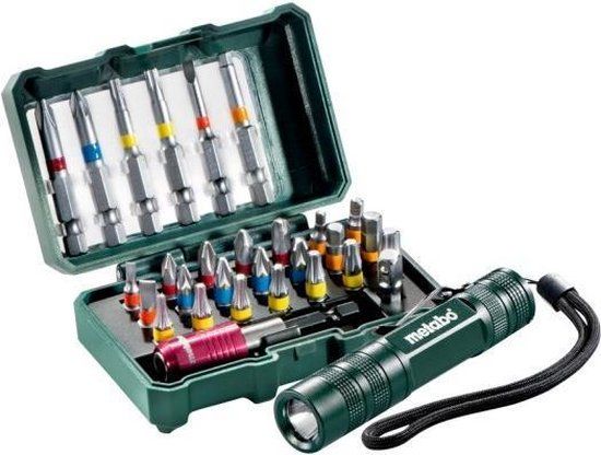 Metabo 626721000 Bit-Box "SP" 29-delig - Pozidriv - Incl. zaklamp