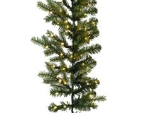 Everlands Guirlande Grandis - met verlichting 350 LEDs groen 2,7m