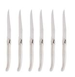 Pradel Excellence Les Argentes set met 6 messen, roestvrij staal, kleurdoos