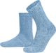 normani 2 gebreide sokken van katoen en schapenwol blauw gemeleerd maat 43-46 unisex