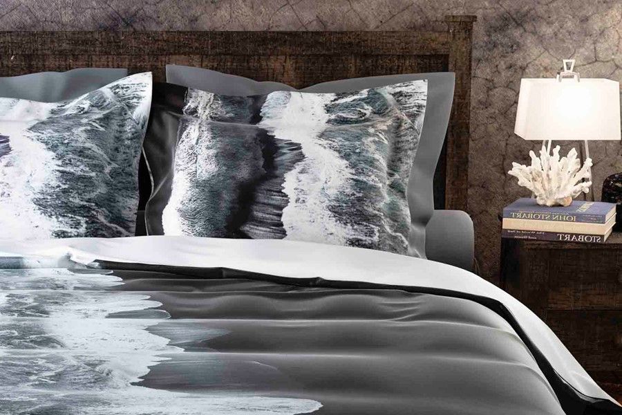 Heckett & Lane Heves Dekbedovertrek 140x200/220 cm + 1 kussensloop 60x70 cm - Night Blue
