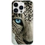 1001 coques Apple iPhone 15 Pro Oeil de leopard bedrukt siliconen hoesje