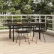 Prolenta Maison Exclusive Tuinset, 5-delig, zwart, van polyrotan