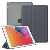 Fintie Hoes voor iPad 10.2 inch (9e / 8e / 7e Generatie, Model 2021/2020/ 2019) - Ultradun Superlicht Beschermhoes met Transparante Achterkant met Automatische Slaap-waak Functie, Hemelgrijs