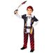 Amscan Piraat Boy Halloween Kostuum, Blauw, Grijs, Wit en Goud, 4-6 jaar