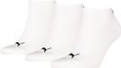 Puma Unisex Sneakersokken 3-Pack Wit Maat 47-49