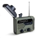 Merkloos / Sans marque Noodradio Noodradio's Draagbare noodradio Zonnesolar/handkraan, AM/FM, high-tech militaire overlevingsuitrusting, Geschikt voor professionele nood situaties