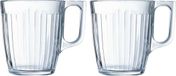 Luminarc Verres à thé Leeds - 12x - verre transparent travaillé - 8 x 9 cm - 250 ml