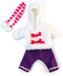 Miniland Manteau de fourrure avec pantalon violet (32 cm)