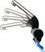 Barwig robinet de camping avec arrêt d'eau automatique, 12V, chrome-noir, pivotant, pour camping-cars