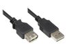Alcasa 2511-EU005 USB-kabel USB 2.0 0,5 m USB A Zwart